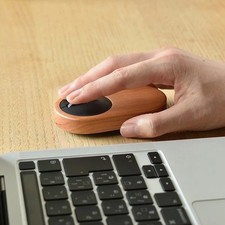 Hacoa Wooden Wireless Mouse made of natural wood walnut Handmade Made in Japan picture