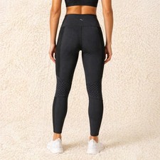 JoyLab Womens High Rise Leggings M Black Mesh Panel Athletic Gym Yoga Fit Runs picture