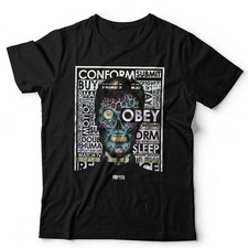 They Live Glitch Unisex Retro Vintage 80s Movie Horror Unisex T-Shirt S-5XL picture
