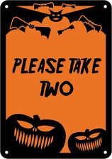 Reflective Aluminum Halloween Sign 