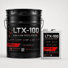LTX-100 | High-Flow Epoxy Floor Coating Kit (3 Gal) | 100% Solids, 18,400 PSI picture