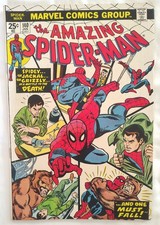 Amazing Spider-Man #140 1975 Vintage Marvel Comic Jackal Grizzly 1st Glory Grant picture