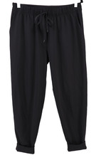 Lululemon Pants Women Size Medium Tapered Leg Mid Rise Luxtreme 7/8 Length Black picture