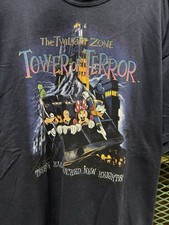 💎  Rare Vintage 90s Disney Tower Of Terror T-shirt Twilight Zone size XXL 2XL picture