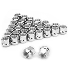 32 Pcs Zinc Lug Nuts, Open End Acorn Bulge 9/16-18 picture