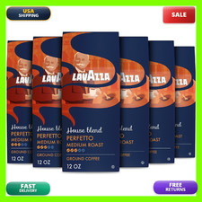 Lavazza House Blend Perfetto Ground Coffee 6 Bags Of 12Oz Medium Roast picture
