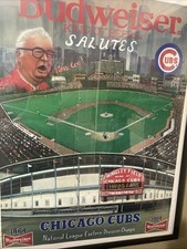 Rare CHICAGO CUBS National League Champs Poster (18.5”x24”) Budweiser Holy Cow  picture