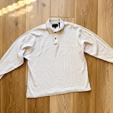 Vintage Alexander Julian Colours Ribbed Long Sleeve Polo picture