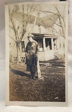 VTG Photo Fashion Fur Coat Cloche Hat House Waukegan IL McShane Estate 1920s picture
