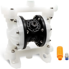 Pneumatic Double Diaphragm Pump PTFE 22GPM Max 120PSI 1