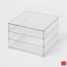 All Purpose 3 Drawer Storage Clear picture