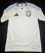 adidas Aston Villa 24/25 Away Jersey White/Blue Size S JD1226 picture