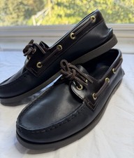 Sperry Men’s Brown and Black Boat Shoes US 8 picture