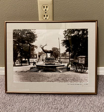 Portland Oregon c 1903 Elk Court House Plaza Vintage Photograph Mayor Thompson picture