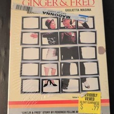 VINTAGE Ginger & Fred VHS 1986 MGM FACTORY SEALED Federico Fellini Blockbuster picture