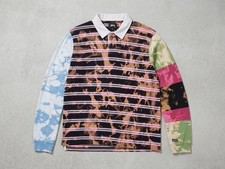*RARE*  vintage XL Stussy rugby polo Y2k style MULTICOLOUR picture
