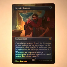 Mystic Remora Borderless NM FOIL MTG Dominaria Remastered Rare EN #420 picture