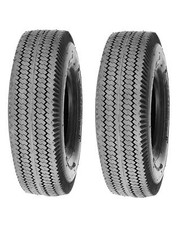 Pack of 2, Deli Tire 4.10/3.50-5, Sawtooth, 4 Ply, Tubeless, Lawn Garden Tires picture