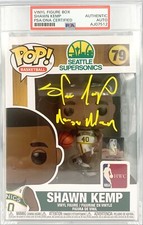 Shawn Kemp autographed inscribed Funko Pop Seattle Supersonics PSA Encapsulated picture
