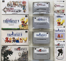 Nintendo Super Famicom Chrono Trigger Final Fantasy IV V VI set Japan SFC w/box picture