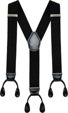 Moulen Men'S Y-Back 2 Inches Wide Heavy Duty Button End Adjustable Utility picture