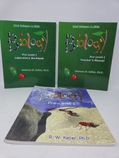 REAL SCIENCE 4 KIDS Level 1 BIOLOGY Keller Set Student Text Teacher Lab Workbook picture