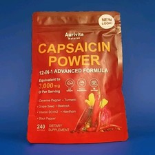 Aurivita Capsaicin Power, 240 Softgels, Advanced Formula, Provides Many Benefits picture
