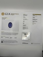 GIA Certified 1.17 Ct Natural Blue Sapphire Oval Gemstone Below Wholesale picture