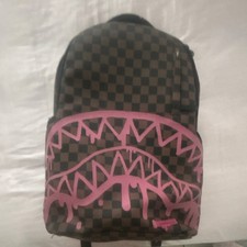 Sprayground Limited Edition Check Pattern Backpack Waterproof Laptop 7 Pockets picture