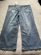 Wallflower Women Low-Rise Feisty Curvy Wide Leg Jeans Blue Size 24W (46 x 29) picture