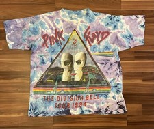 Vintage 1994 Pink Floyd Division Bell Tour Tie Dye T Shirt Large 90s Concert picture