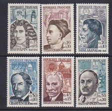 France B359-64 MNH OG 1962 Portraits Full Set of 6 Very Fine picture