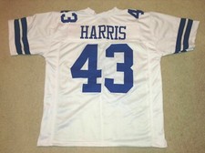 UNSIGNED CUSTOM Sewn Stitched Cliff Harris White Jersey - M, L, XL, 2XL picture
