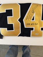 Ricky Williams Signed Saints #34 Jersey Beckett COA 1999 #5 Pick Auto picture