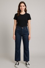 J.Crew Women's Straight Leg Dark Wash Jeans Size 28 | Classic Denim Pants picture