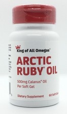Arctic Ruby Oil 60 Soft Gels 500mg Calanus Oil 1000mg per serving NEW picture