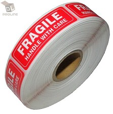 9 Rolls 1000 Per Roll 1 x 3 FRAGILE HANDLE WITH CARE Stickers Labels, Easy Peel picture