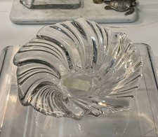 MWT- Mikasa Crystal Belle Epoque Swirl Wave Design 7” Bowl  (2) Available picture