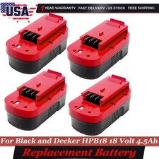 1/2/3/4PACK 18V 4.5Ah Ni-MH Battery for Black+Decker HPB18-OPE FS18BX 244760-01 picture