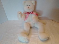 Plush TY Attic Treasure AMETHYST WHITE CAT 15