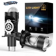 2PCS H4 LED Bulbs Headlight w/ Projector Lens High-Low Beam Kit 160W 6000K picture