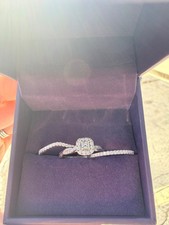 14K White Gold Bridal Set Trio from Zales Size 9 Used in Perfect Conditions picture