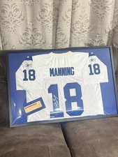 Peyton Manning Autographed Signed Framed Indianapolis Colts “Reebok jersey” picture