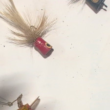 Vintage Original Freshwater Fly Fishing Lures Lot Painted Bodies Treble Hooks picture