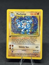 Pokémon TCG Machamp Base Set 8/102 Holo Unlimited Holo Rare picture