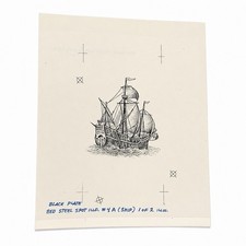 Original 1995 TSR RED STEEL: Savage Baronies Published Ship Production D&D Art picture