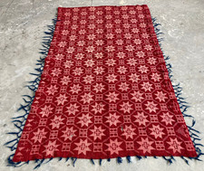 Vintage Handmade Turkish Anatolian All Over Star Motif Wool Kilim Rug 220x127 cm picture