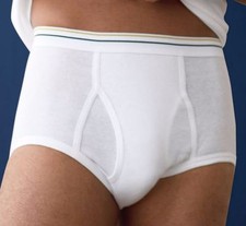 Stafford Men's 6-pk.100% Cotton Full-Cut White Briefs picture