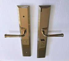 Emtek1L1M14MEUS3RH, Non-Keyed Fixed Handle Outside, Operating Handle Inside picture