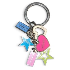 💖 AUTHENTIC VINTAGE 2003/2004 COACH “HEARTS & STARS” Y2K KEYCHAIN 💖 picture